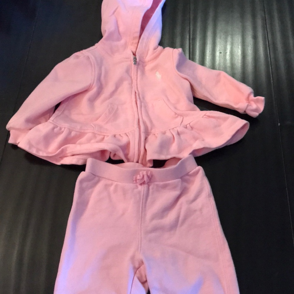 Matching Polo hoodie and pants